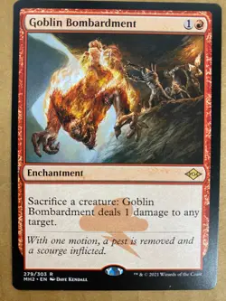 MTG 1x Goblin Bombardment # 279 Modern Horizons 2 Magic the Gathering Card x1 NM - Image 1
