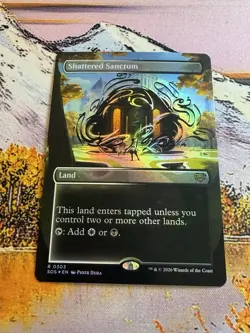 Shattered Sanctum - Foil - Borderless Secrets of Strixhaven MTG - Image 1