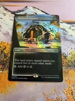 Shattered Sanctum - Foil - Borderless Secrets of Strixhaven MTG - Image 2