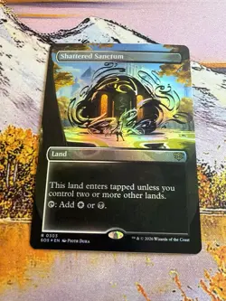 Shattered Sanctum - Foil - Borderless Secrets of Strixhaven MTG - Image 4