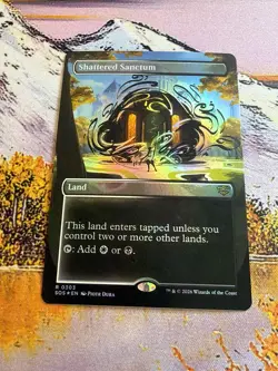 Shattered Sanctum - Foil - Borderless Secrets of Strixhaven MTG - Image 5