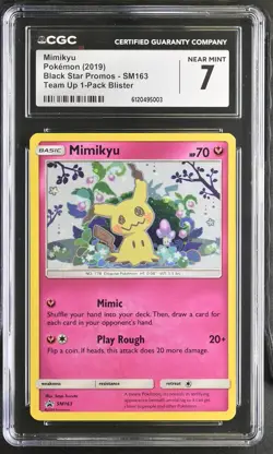 Mimikyu 2019 Pokemon Black Star Promos CGC 7 #SM163 - Image 1