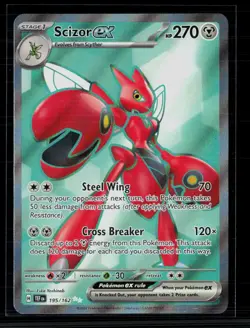 Pokemon 2024 Temporal Forces Scizor EX FA #195/162 - Image 1
