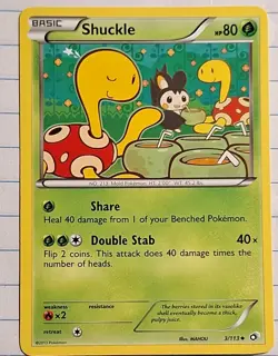 5-12-23 . UNPLAYED pokemon . legendary treasures #3/113 . 2013 shuckle (20) - Image 1