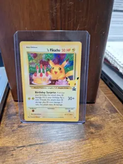 Pokemon TCG Birthday Pikachu Rare Card 50 HP Wizards Promo - Image 1