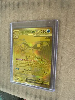 Mega Greninja EX 122/86 Gold Chaos Rising Mega Hyper Rare Pokemon Pack Fresh - Image 2