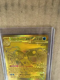 Mega Greninja EX 122/86 Gold Chaos Rising Mega Hyper Rare Pokemon Pack Fresh - Image 3