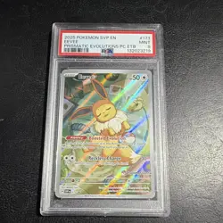 The Pokemon Company Eevee 173 SV Promo Pokemon Center Exclusive Holo PSA 9 EN - Image 1