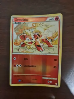 [Pokemon TCG] Growlithe 65/123 Reverse Holo (HeartGold/SoulSilver) - Image 1