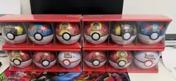 pokemon tcg sealed pokeball tins costco exclusive triple ball pack x4 - Image 1