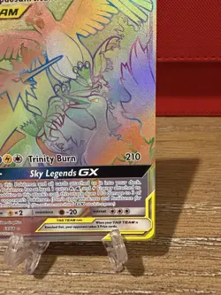 Pokemon TCG Moltres & Zapdos & Articuno GX Rainbow Secret Rare 69/68 Near Mint - Image 4