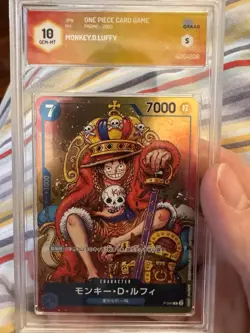 Graad 10 Monkey D Luffy WEEKLY SHONEN JUMP P-043 PROMO Giappo ONE PIECE - Image 1