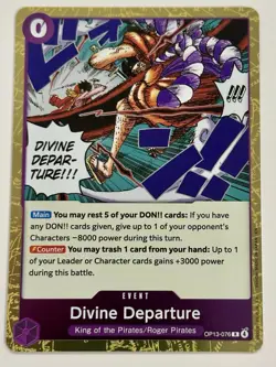 Divine Departure OP13-076 Foil Rare Carrying On His Will One Piece NM English - Image 2