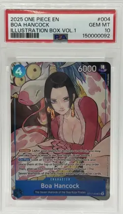 2025 ONE PIECE PROMOS ILLUSTRATION BOX VOL.1 #004 BOA HANCOCK PSA 10 ST17-004 - Image 1