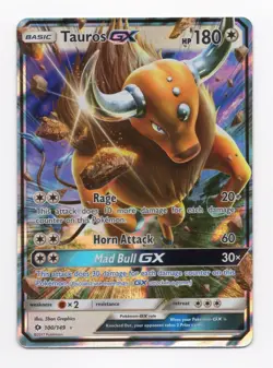 Pokemon Card | Tauros GX 100/149 | 2017 SM Base Set NM - Image 1