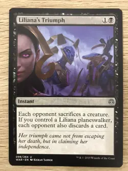 Liliana's Triumph MTG Magic the Gathering Card NM Near Mint War of the Spark - Image 1