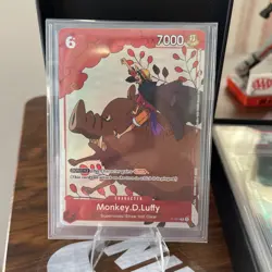 One Piece Monkey.D.Luffy P-001 Supernovas Promo Bandai Card *FREE LUFFY CARD NM! - Image 1