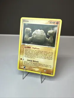 Pokemon TCG EX Delta Ditto (Geodude) Regular Common Card 62/113 LP/MP - Image 2