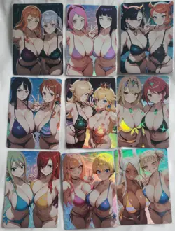 Bikini Waifu Spicy Lot (9 Cards) Double Sided - Image 1