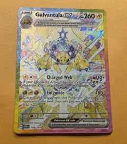 Pokemon Galvantula EX TCG Card Stellar Crown Holo 168/142 Sv07 - Image 1