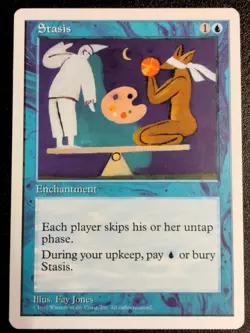 [1x] Stasis English Fifth Edition MTG Magic NM - Image 1