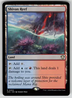 Shivan Reef Rare Commander: Secrets of Strixhaven 404 MTG Near Mint 2026 - Image 1