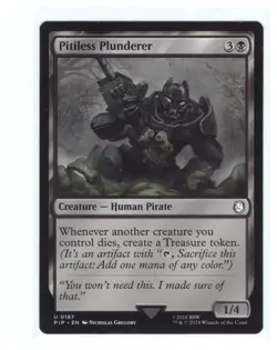NM Pitiless Plunderer, MTG, Fallout, Magic the Gathering, 187 - Image 1