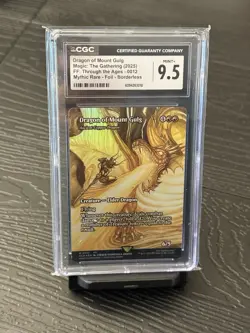 CGC Mint+ 9.5 Dragon of Mount Gulg MTG Final Fantasy Ancient Copper Dragon Foil - Image 2
