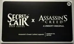 MTG Secret Lair x Assassin’s Creed – Lethal Legends Rainbow Foil | SEALED | RARO - Image 1
