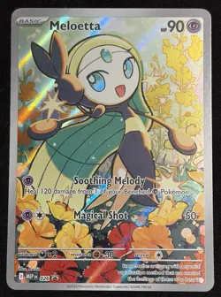 Pokemon Mega Evolution MELOETTA #26 Full Art Illustration Rare ULTRA RARE - Image 1