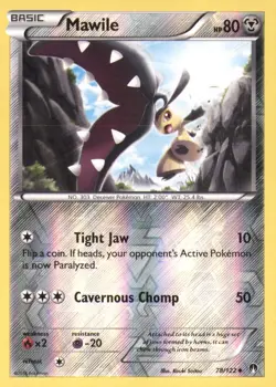 MAWILE 78/122 UNCOMMON BREAKPOINT POKEMON REVERSE HOLO NEAR MINT - Image 1