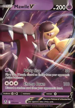 MAWILE V 070/195 HOLO V RARE SILVER TEMPEST POKEMON NEAR MINT - Image 1
