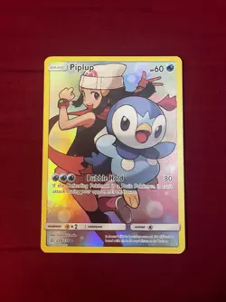 Piplup (Secret) Holo 239/236 NM SM - Cosmic Eclipse Pokemon Card - Image 1