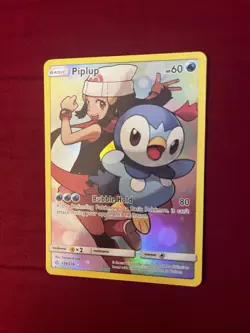 Piplup (Secret) Holo 239/236 NM SM - Cosmic Eclipse Pokemon Card - Image 4