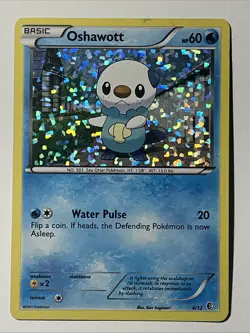 Pokemon Oshawott McDonald's Promo Holo 004/012 Basic 60 HP Water Pulse TCG - Image 1