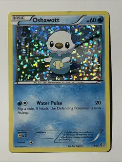 Pokemon Oshawott McDonald's Promo Holo 004/012 Basic 60 HP Water Pulse TCG - Image 2