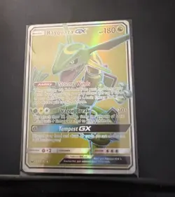 The Pokemon Company Rayquaza GX Full Art Holo Ultra Rare 160/168 180 HP ENG - Image 1