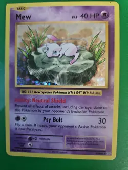 Mew 53/108 Holo Rare Evolutions Pokemon Holo LP - Image 2