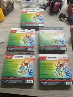 Pokemon TCG First Partner Illustration Collection Box Series 1 New & Sealed x 5 - Image 2