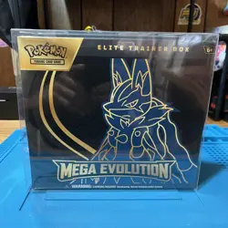 Pokemon TCG Mega Evolution Lucario ETB Elite Trainer Box - New Sealed w/ Case! - Image 1
