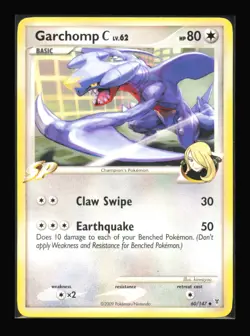 Garchomp C 60 Supreme Victors Uncommon Pokemon TCG LP - Image 1
