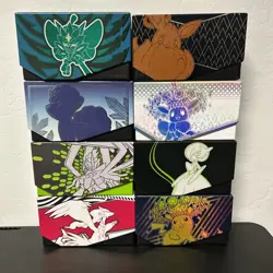 Lot 8 Empty Pokemon Elite Trainer Boxes ETB Various Sets No Duplicates - Lot 1 - Image 1