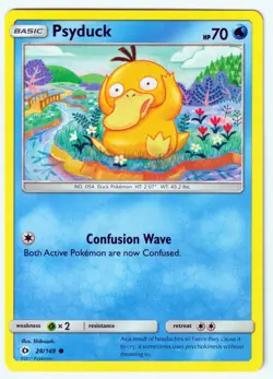 Psyduck Common SM Base Set 28/149 NM Pokemon TCG - Image 1