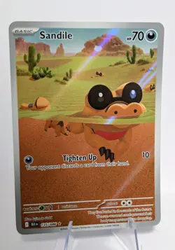 Sandile - 135/086 - SV: Black Bolt - Illustration Rare - Pokemon - Image 1
