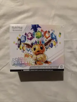 Opened Pokemon Prismatic Evolutions Elite Trainer Box (ETB) NO Packs - Image 1