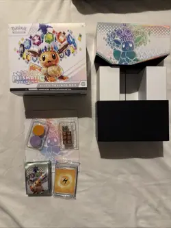 Opened Pokemon Prismatic Evolutions Elite Trainer Box (ETB) NO Packs - Image 2