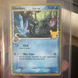 Pokemon Mimikyu Swsh 136 Celebrations Collection Delta Species Galaxy Swirl M - Image 1