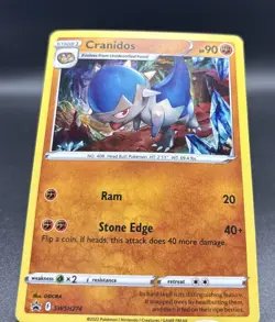 Cranidos SWSH274 Pokemon TCG S&S Black Star Promo Cosmos Holo **SWIRL**💫🌀 NM/M - Image 2