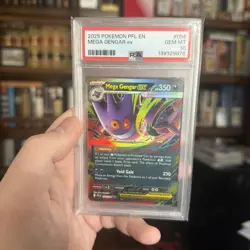 2025 Pokemon PFL EN #056 Mega Gengar Ex PSA 10 GEM MINT - Image 1