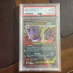 2025 Pokemon PFL EN #056 Mega Gengar Ex PSA 10 GEM MINT - Image 2